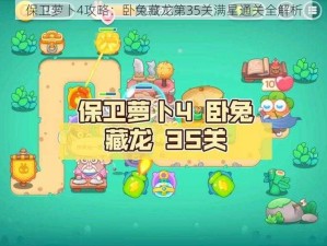 保卫萝卜4攻略：卧兔藏龙第35关满星通关全解析