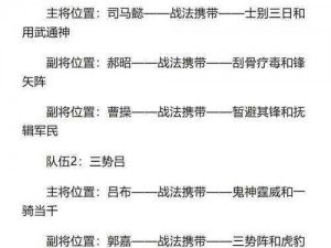 张姬徒弟黑科技阵容揭秘：三国志战略版的新世纪征战方案