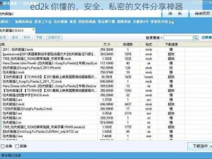 ed2k 你懂的，安全、私密的文件分享神器