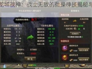 烈焰龙城战神：战士无敌的微操神技揭秘与实战解析