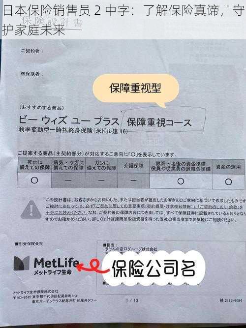 日本保险销售员 2 中字：了解保险真谛，守护家庭未来