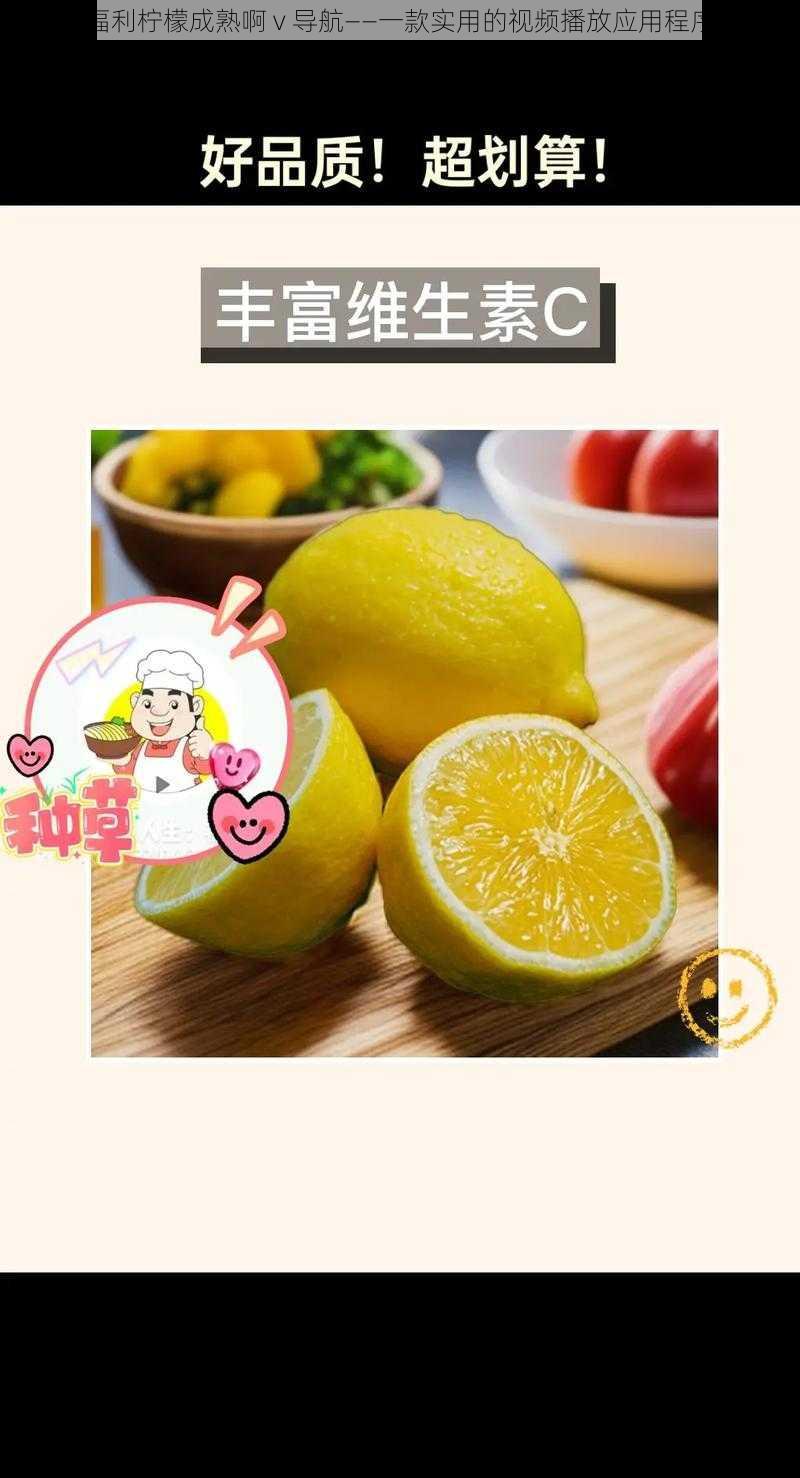 福利柠檬成熟啊 v 导航——一款实用的视频播放应用程序