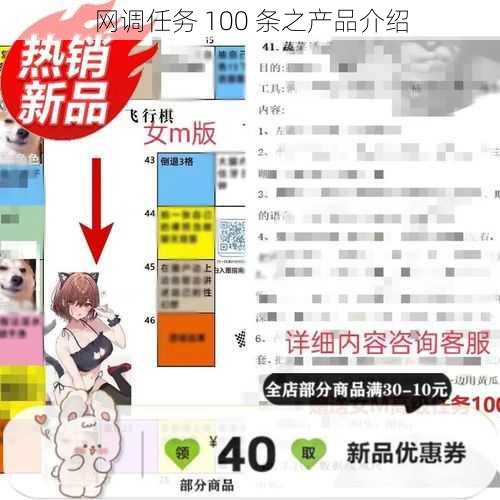 网调任务 100 条之产品介绍