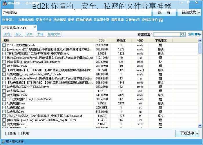 ed2k 你懂的，安全、私密的文件分享神器